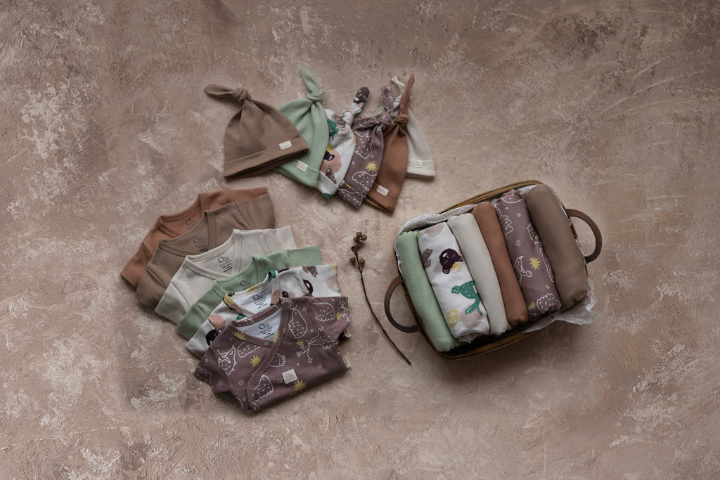 Yenidoğan Kundak Seti – QUNDAQ Kalça Dostu Little Bird Tale Desen