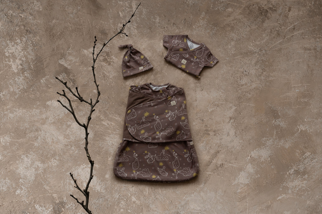 Yenidoğan Kundak Seti – QUNDAQ Kalça Dostu Little Bird Tale Desen