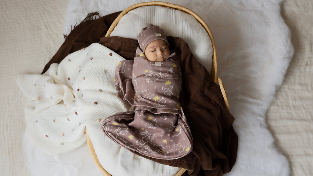 Yenidoğan Kundak Seti – QUNDAQ Kalça Dostu Little Bird Tale Desen